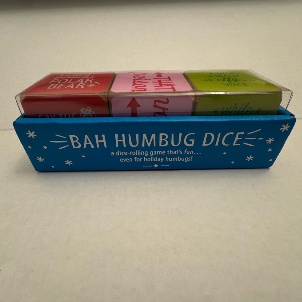 Hobby Lobby Christmas Dice Game - Blue and White